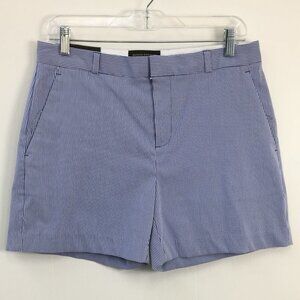 Banana Republic Blue Pin-Stripe Ribbed Women's Shorts Size 6 NEW With Tags
